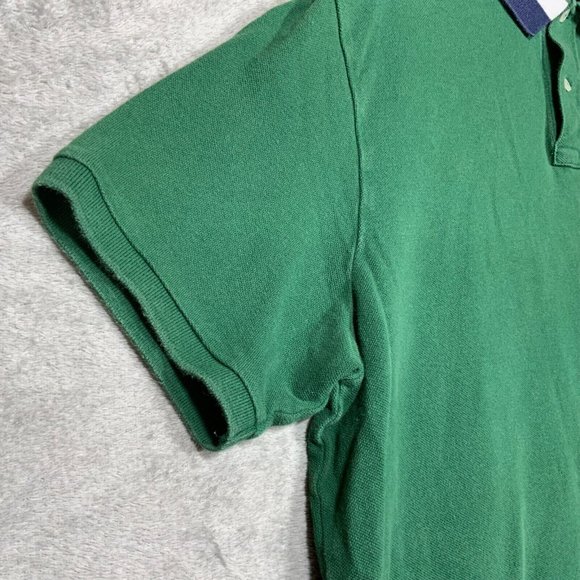 Polo Ralph Lauren Shirt Men XL Big Pony Rugby Retro Logo Button Design Green Str - Picture 5 of 8